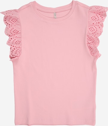 ONLY GIRLS Футболка 'KOGDREA' в Ярко-розовый: спереди