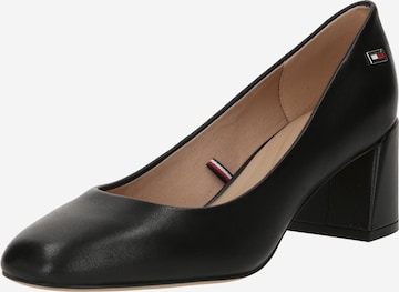 TOMMY HILFIGER - Sapatos de salto em preto: frente