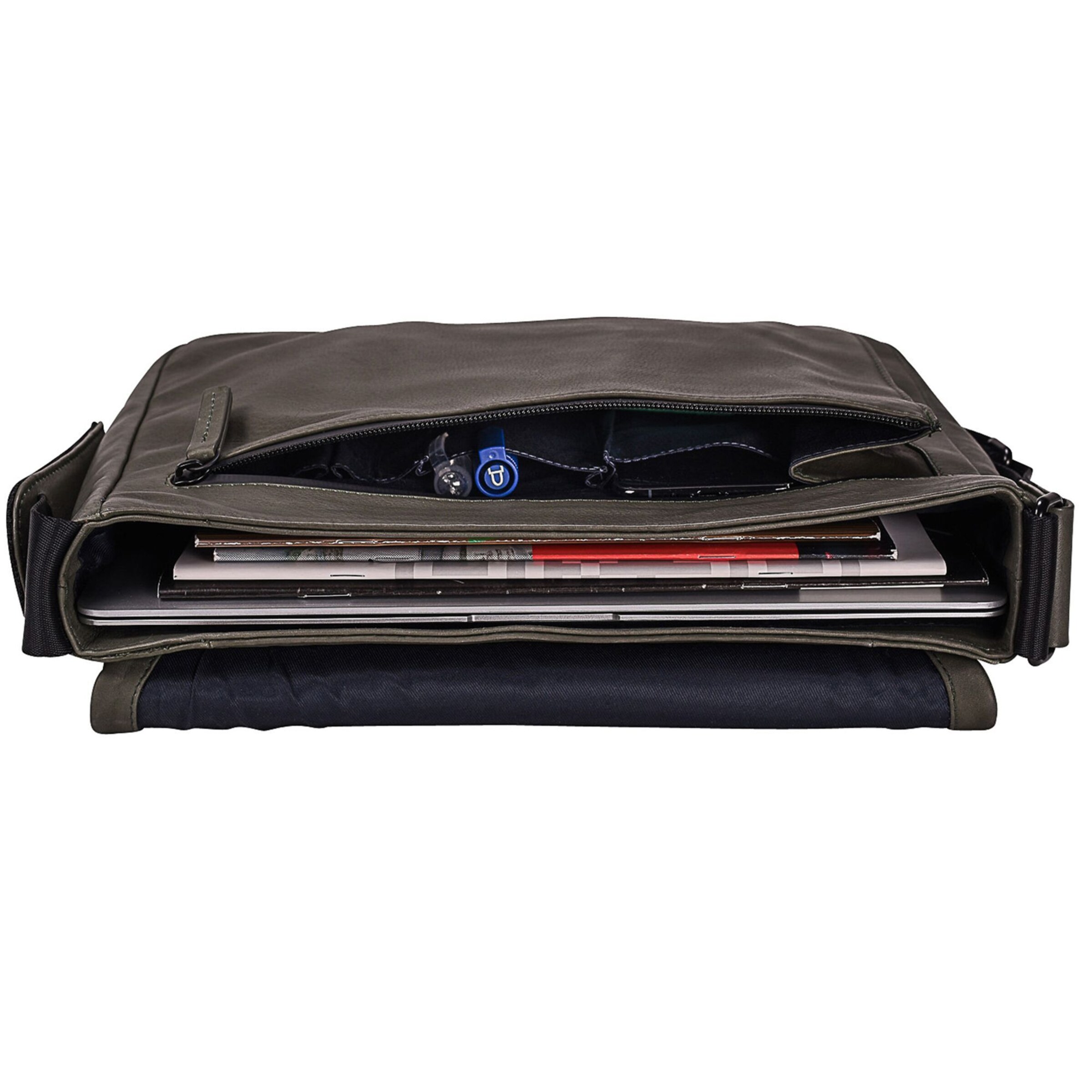 LEONHARD HEYDEN Umhängetasche 'Den Haag' in Grün