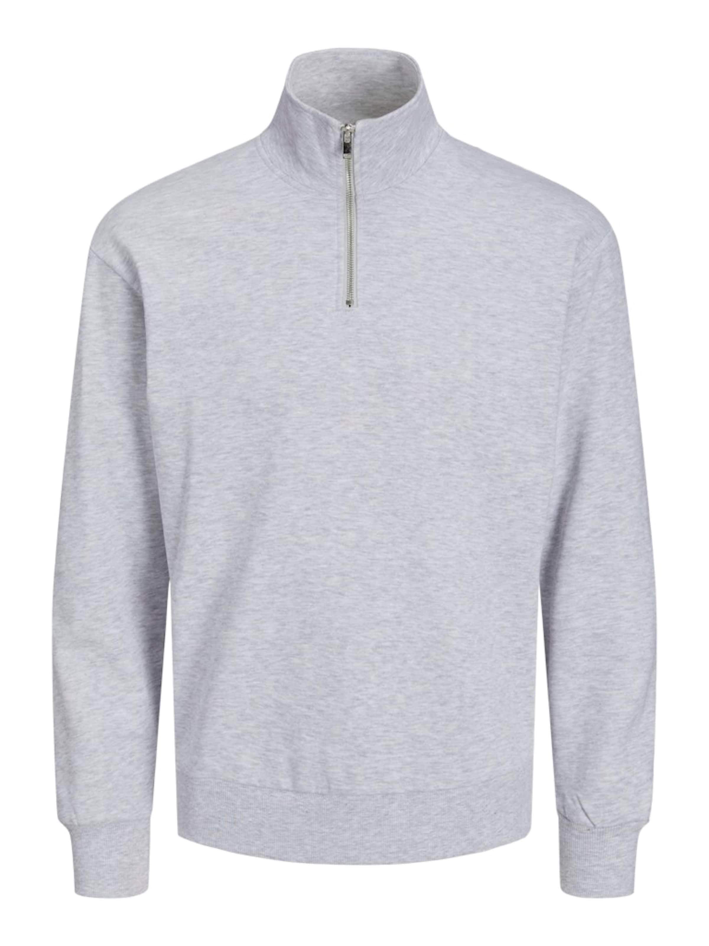 JACK & JONES Sweatshirt 'JJEBradley' in Grey: front