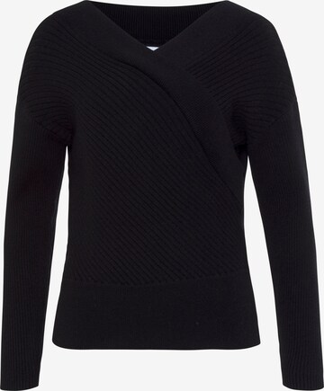 LASCANA Sweater in Black: front