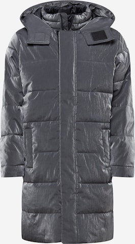 HOLLISTER Winter Coat in Grey: front