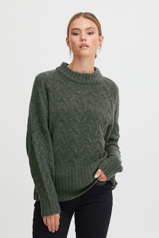 PULZ Jeans Sweater 'ASTRID' in Green: front