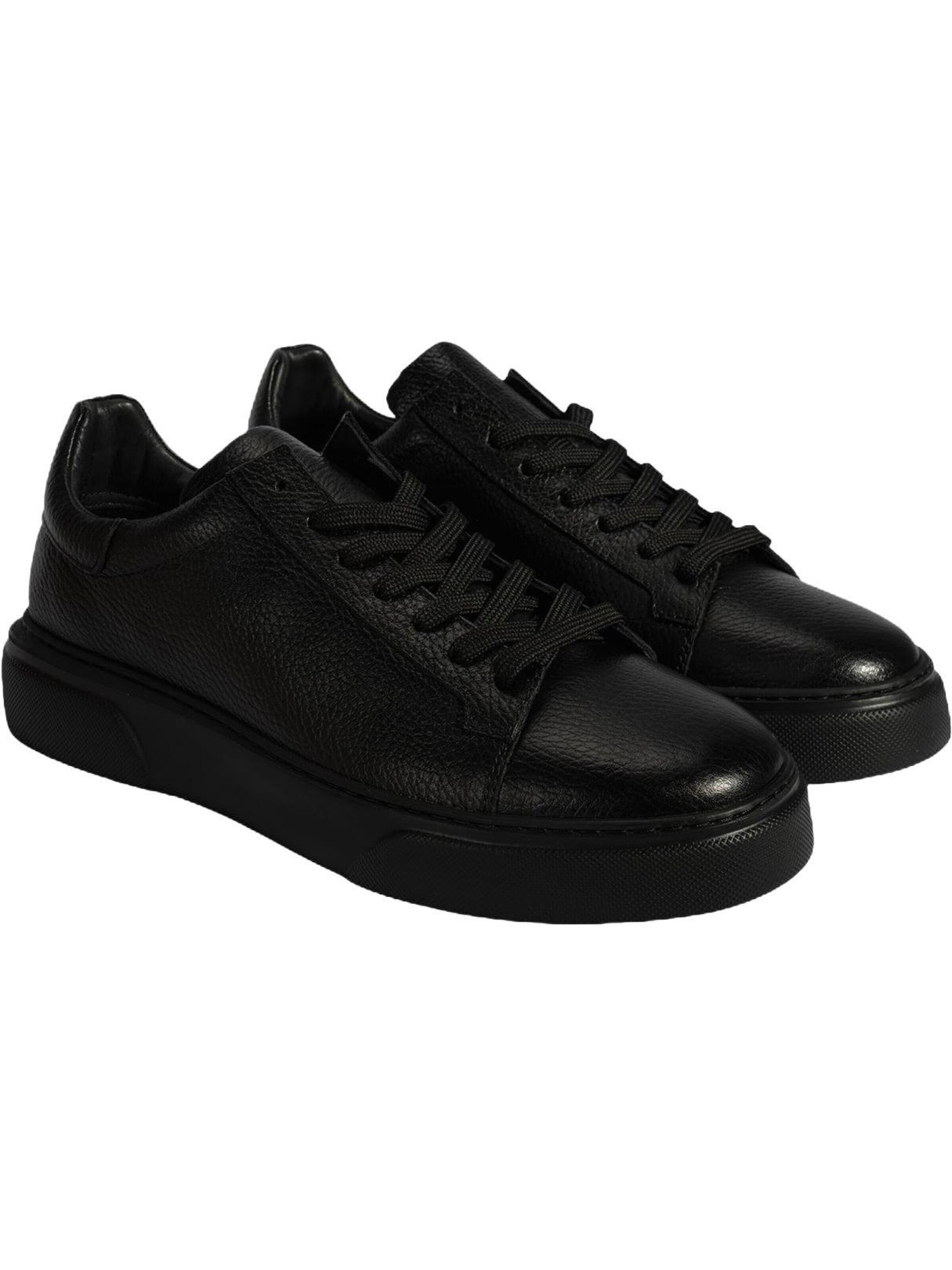 Desa Slip-ons 'Trainer' in Zwart: voorkant