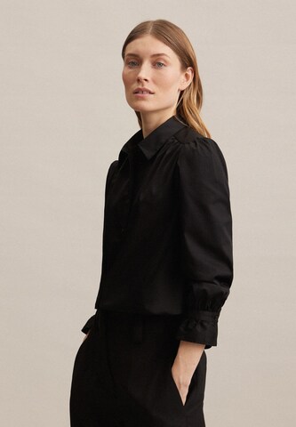 SEIDENSTICKER Blouse 'Schwarze Rose ' in Black: front