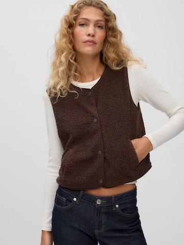 VERO MODA Pletená vesta 'VMGILLY' - Hnedá: predná strana