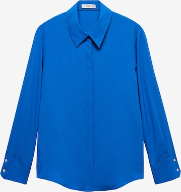 MANGO Blouse in Blauw: voorkant