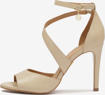Kazar Sandale in Beige: Vorderseite
