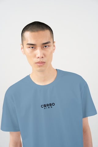 Cørbo Hiro T-Shirt 'Shibuya' in Blau