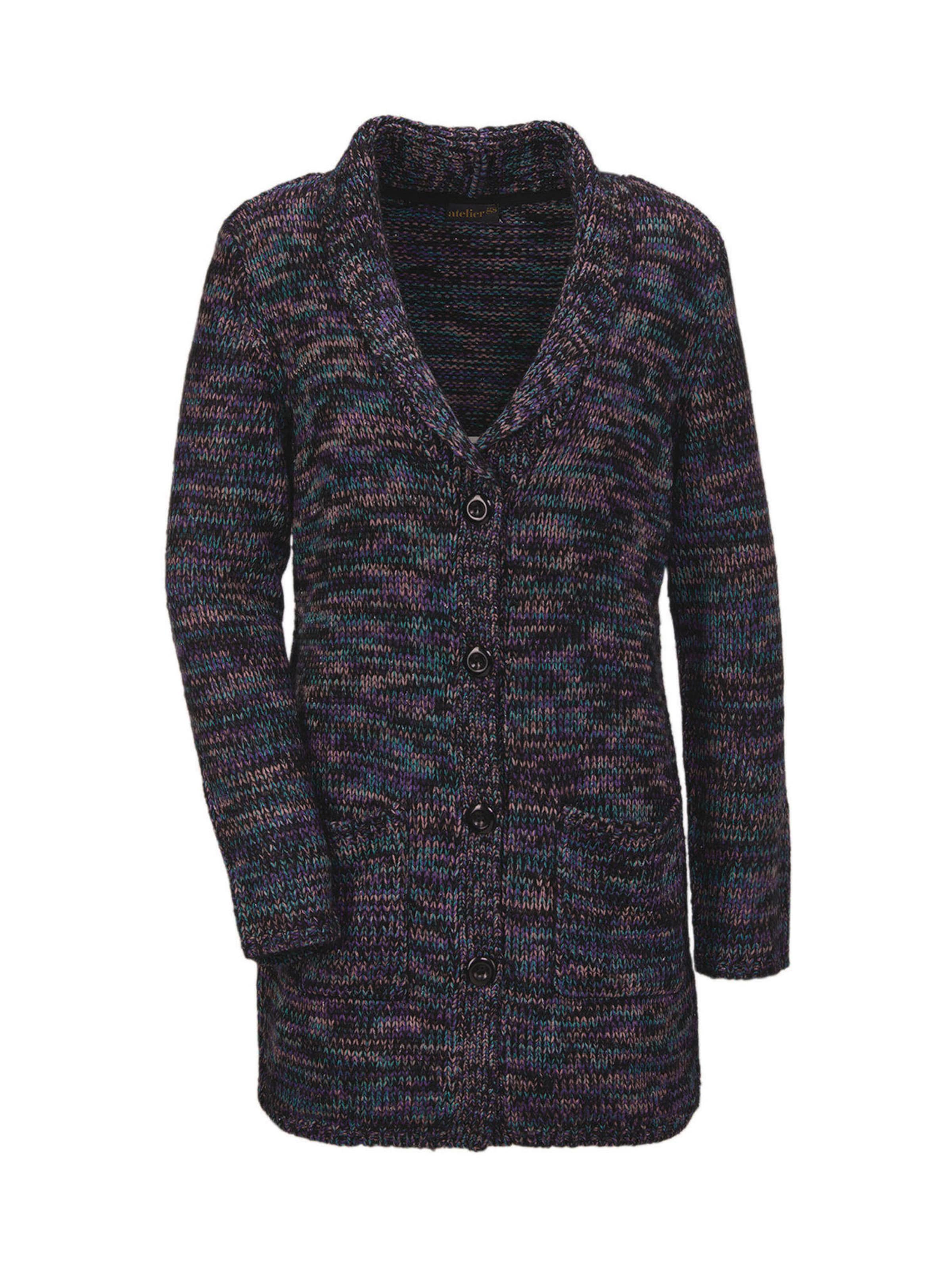 Goldner Knit Cardigan in Grey: front