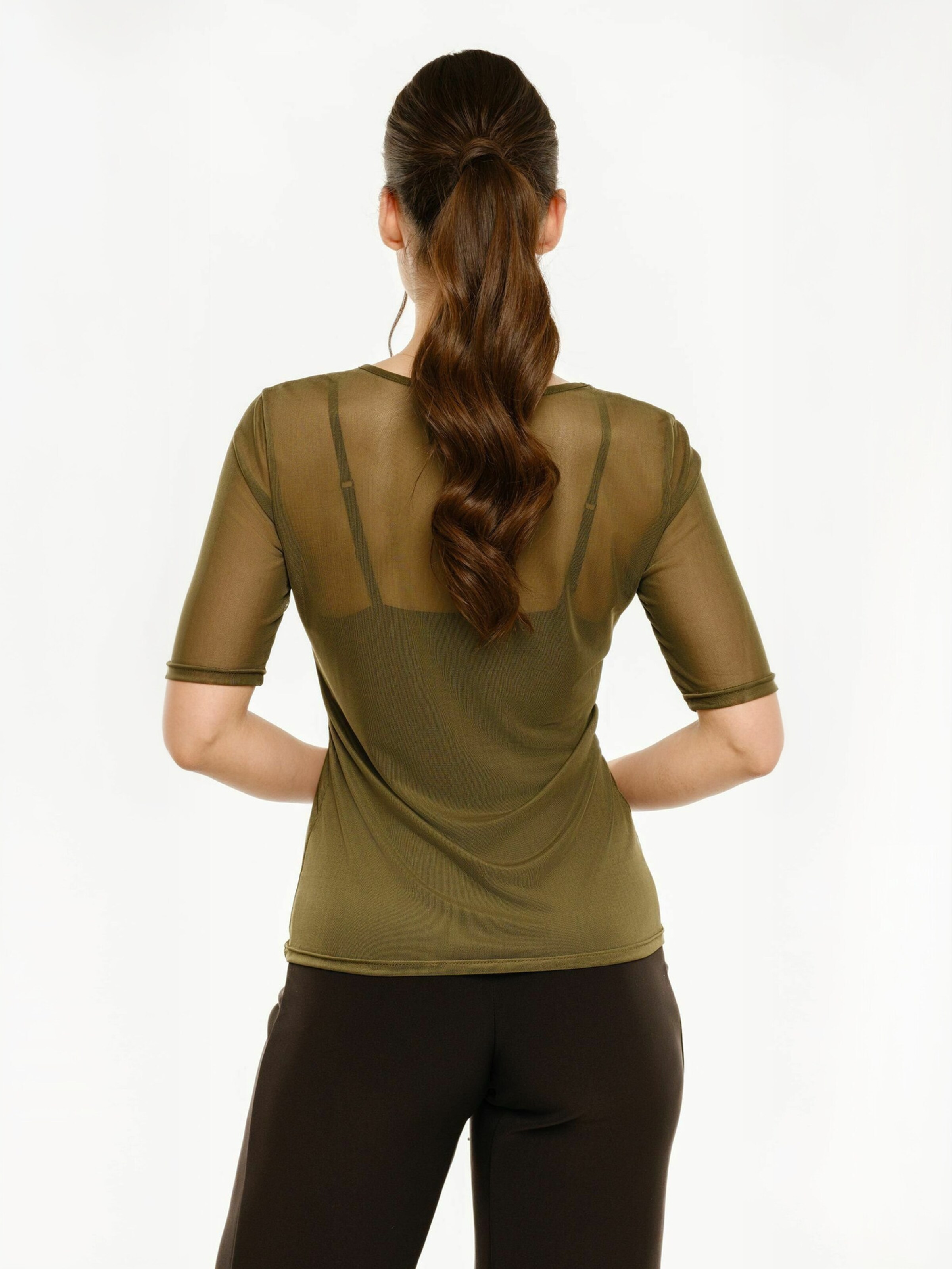 Top ' MESH ' di Liberte Essentiel in verde