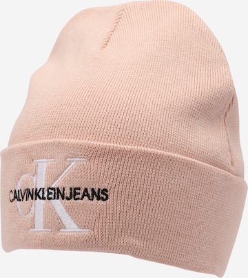 Calvin Klein Jeans Beanie in Pink: front