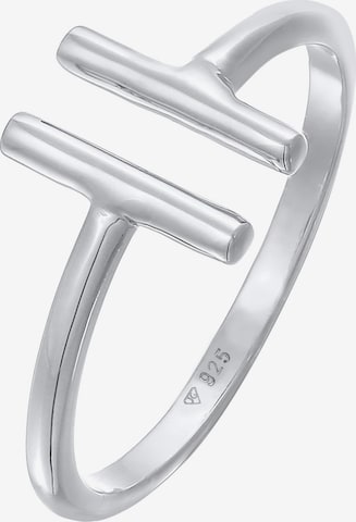 ELLI Gyűrűk 'Geo' - ezüst: elől