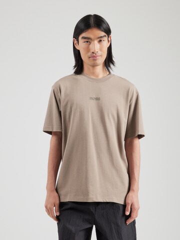 BOSS Shirt in Beige: front