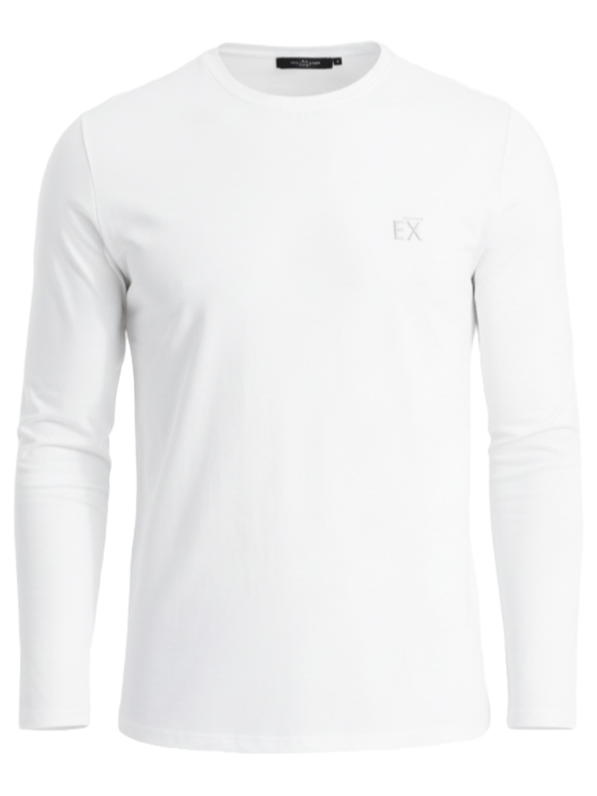 Ombre Shirt 'OM-LSBC-0124' in Wit: voorkant