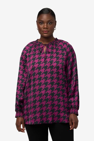 Ulla Popken Blouse in Roze: voorkant