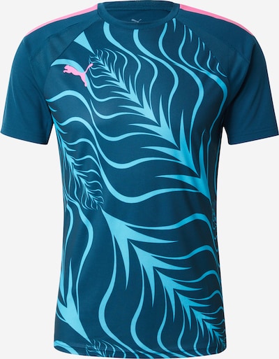 PUMA T-Shirt fonctionnel 'IndividualLIGA' en marine / aqua / rose, Vue avec produit