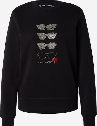 Karl Lagerfeld Collegepaita 'SUNGLASSES' koossa XS värissä musta, Tuotenäkymä