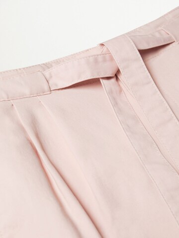 Regular Pantalon à pince MANGO en rose