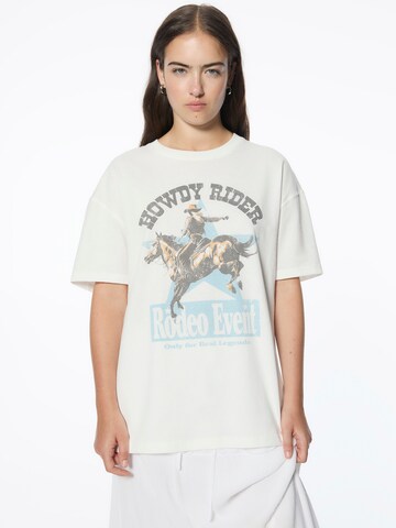Pull&Bear Shirt in Grijs: voorkant