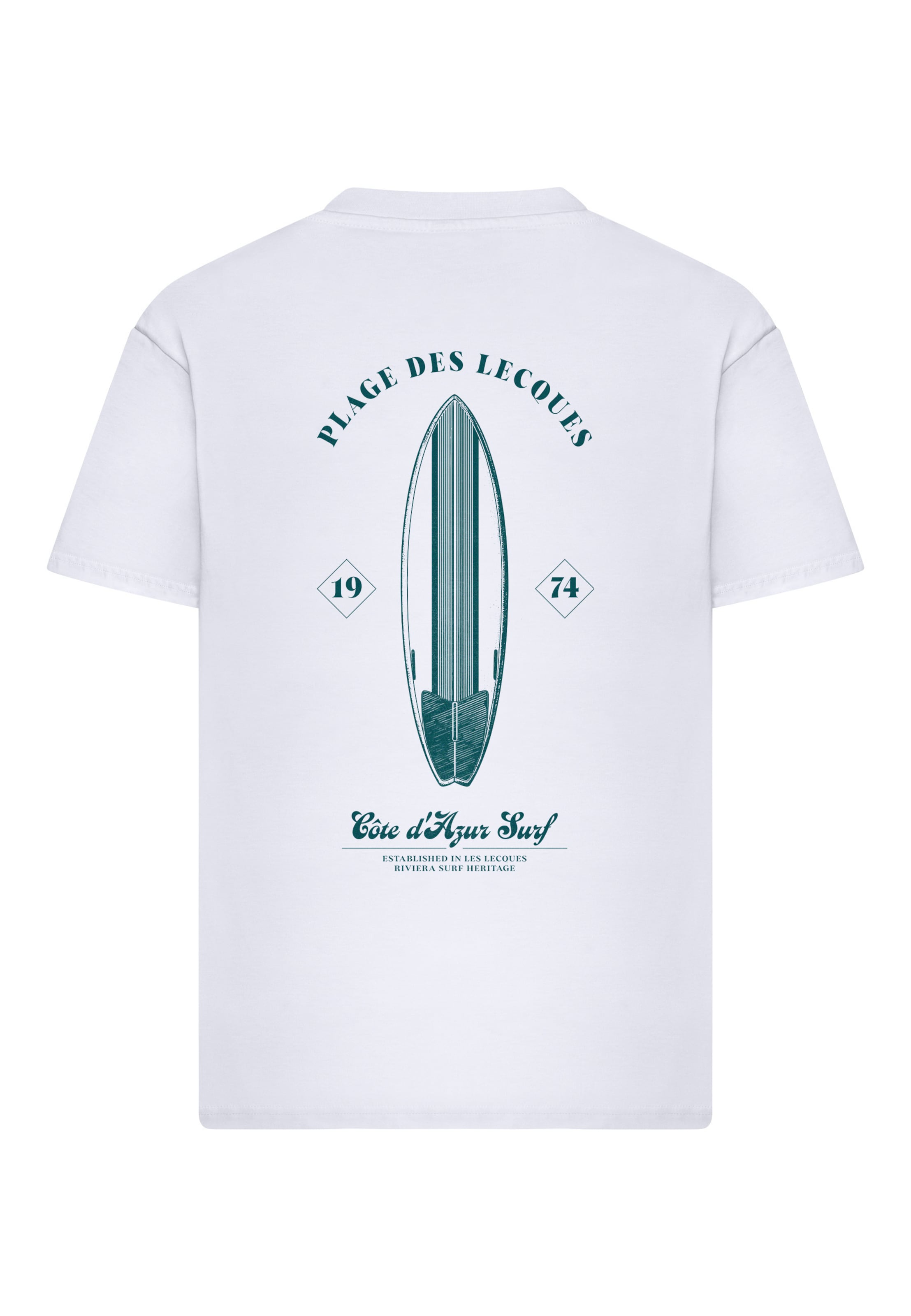 Mister Tee Póló 'Plage Des Lecques' - fehér