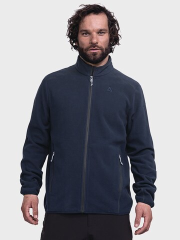 Veste en polaire fonctionnelle ' Hiking Fleece Jk Style Ash MNS ' Schöffel en bleu : devant