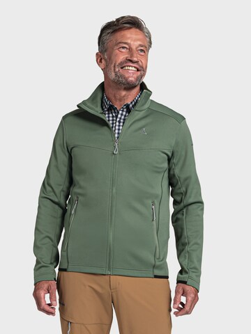 Veste en polaire fonctionnelle 'Bleckwand' Schöffel en vert : devant
