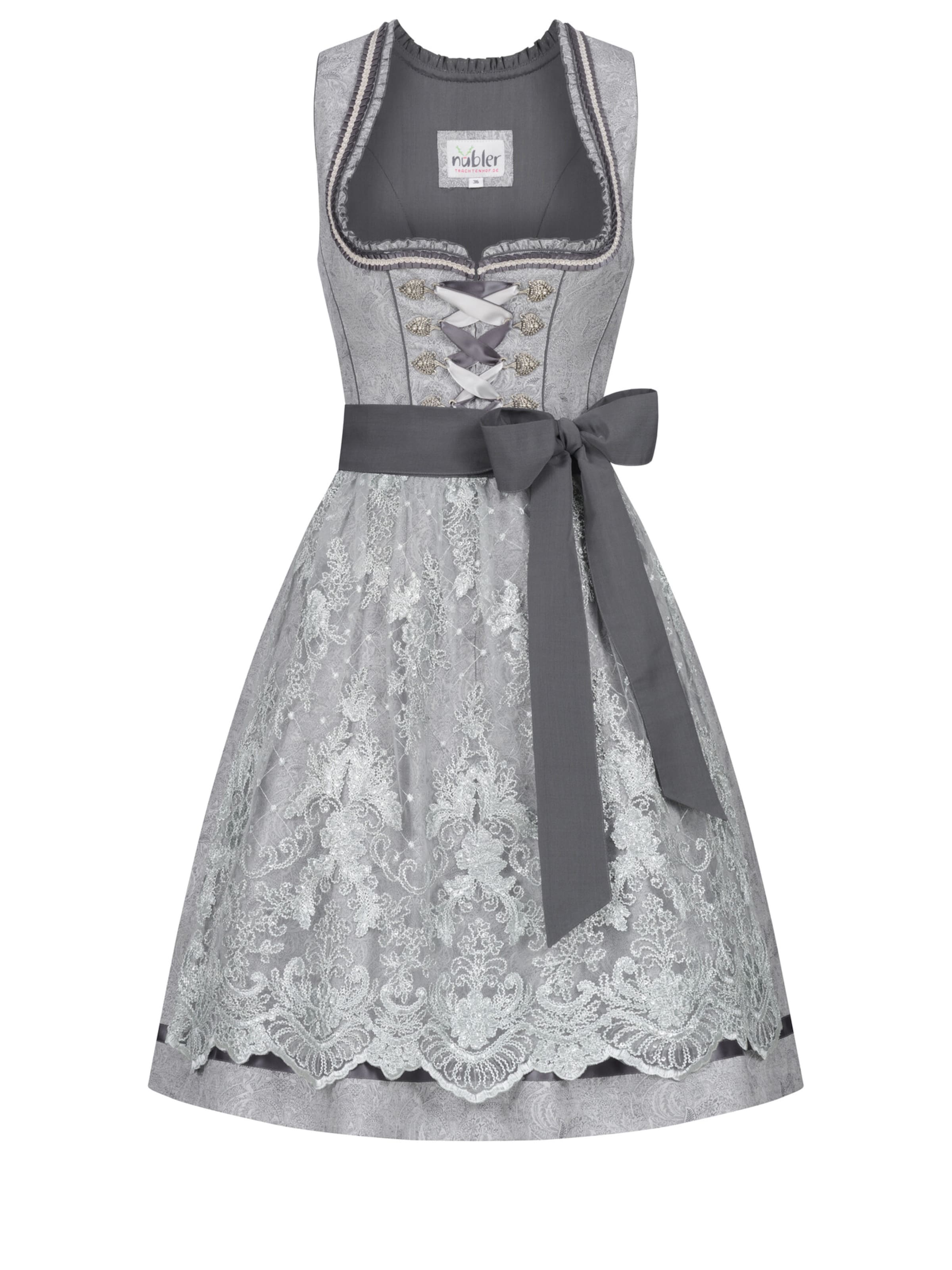 Trachtenhof Nübler Dirndl 'Dirndl mini Gerti'‌‌‌‌‌‌‌‌‌ in Silber: Vorderseite