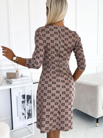 Numoco Kleid 'Minikleid Violetta'‌‌‌ in Braun