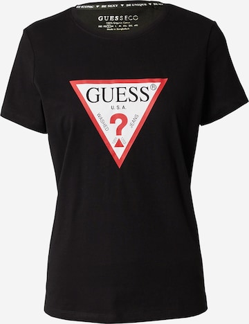 GUESS - Camisa em preto: frente