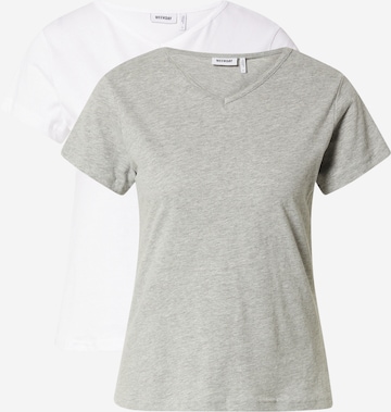 WEEKDAY T-Shirt 'Fave' in Grau: front