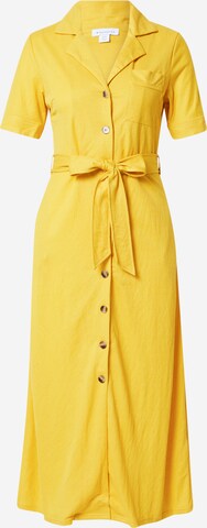 Warehouse Shirt Dress in Yellow: front