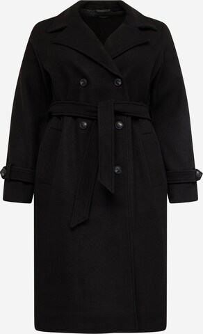 Vero Moda Curve Between-Seasons Coat 'Fortune Vega' in Black: front