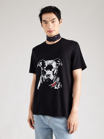 T-Shirt 'Dubrox' HUGO en noir : devant