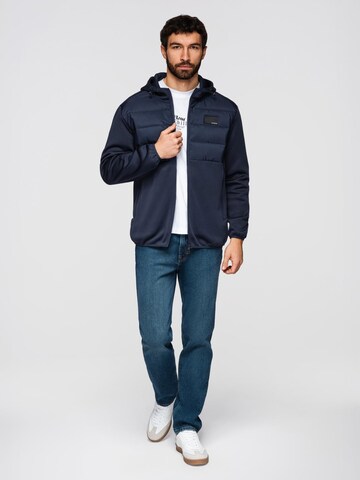 Ombre Jacke in Blau