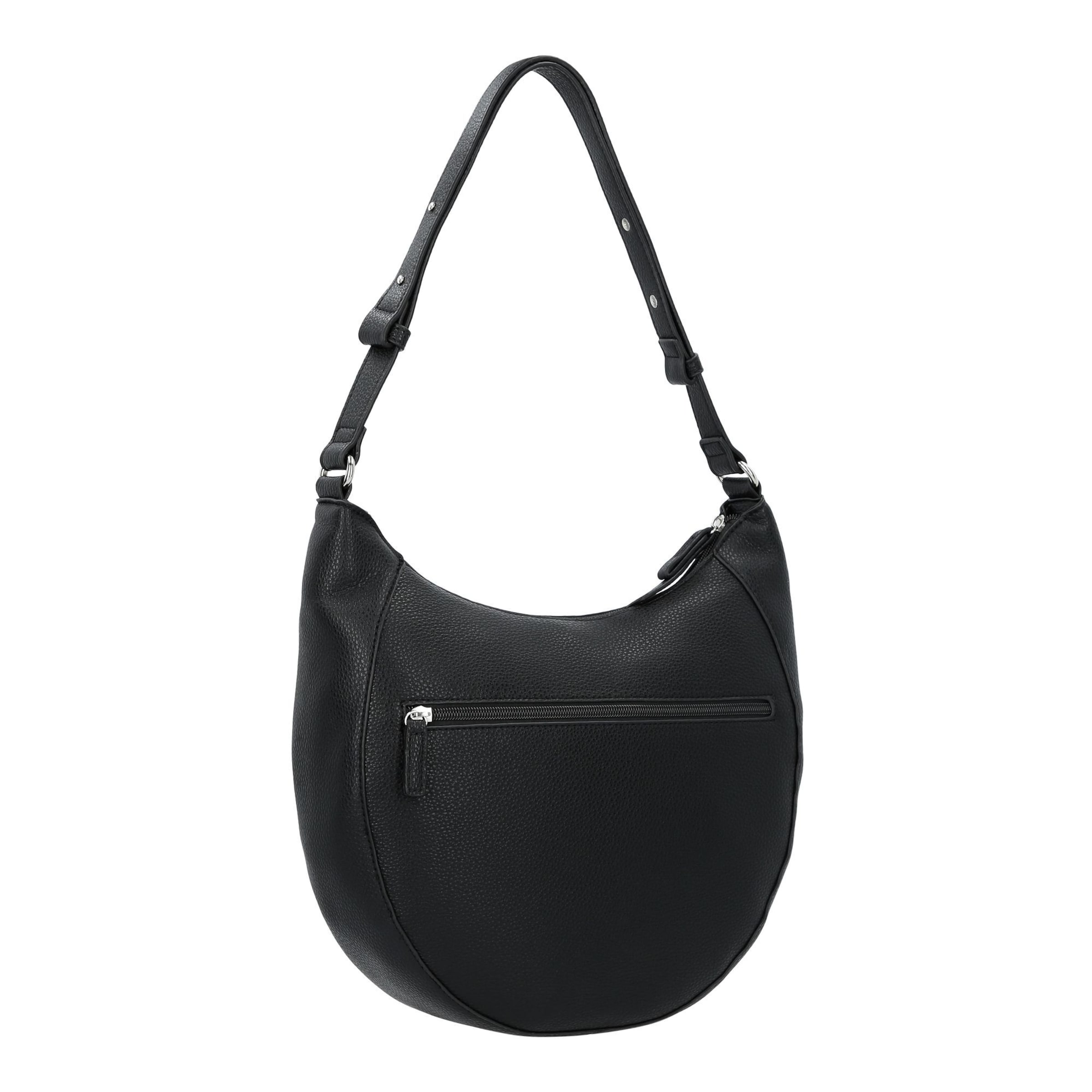 TOM TAILOR - Mala de ombro 'Dahlia' em preto