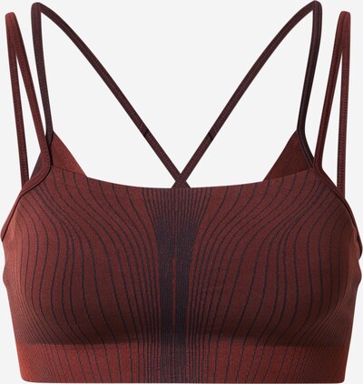 NIKE Soutien-gorge de sport 'INDY' en bleu nuit / chocolat, Vue avec produit