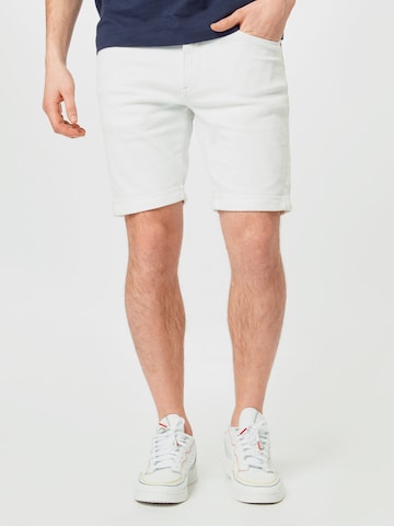 G-Star RAW Slimfit Jeans '3301' in Wit: voorkant