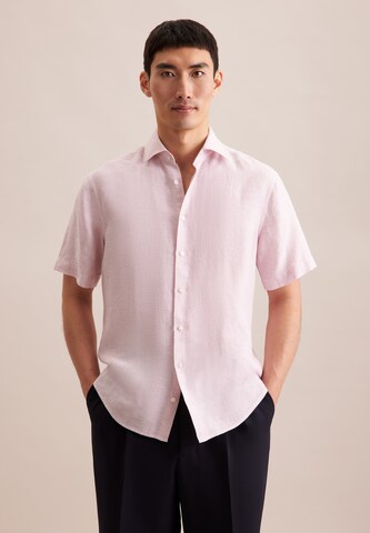 SEIDENSTICKER Regular fit Business shirt in Pink: front