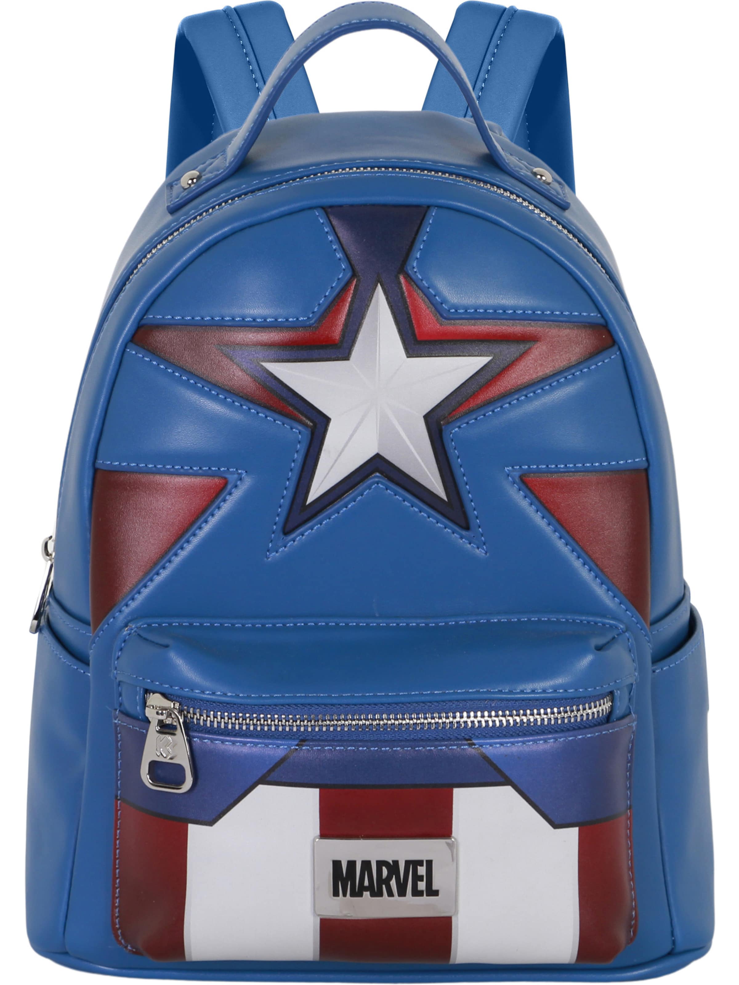 marvel Backpack 'Captain America Courage-Heady' in Blue: front