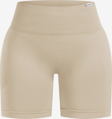 Smilodox Slimfit Sportbroek ' Edina ' in Beige: voorkant