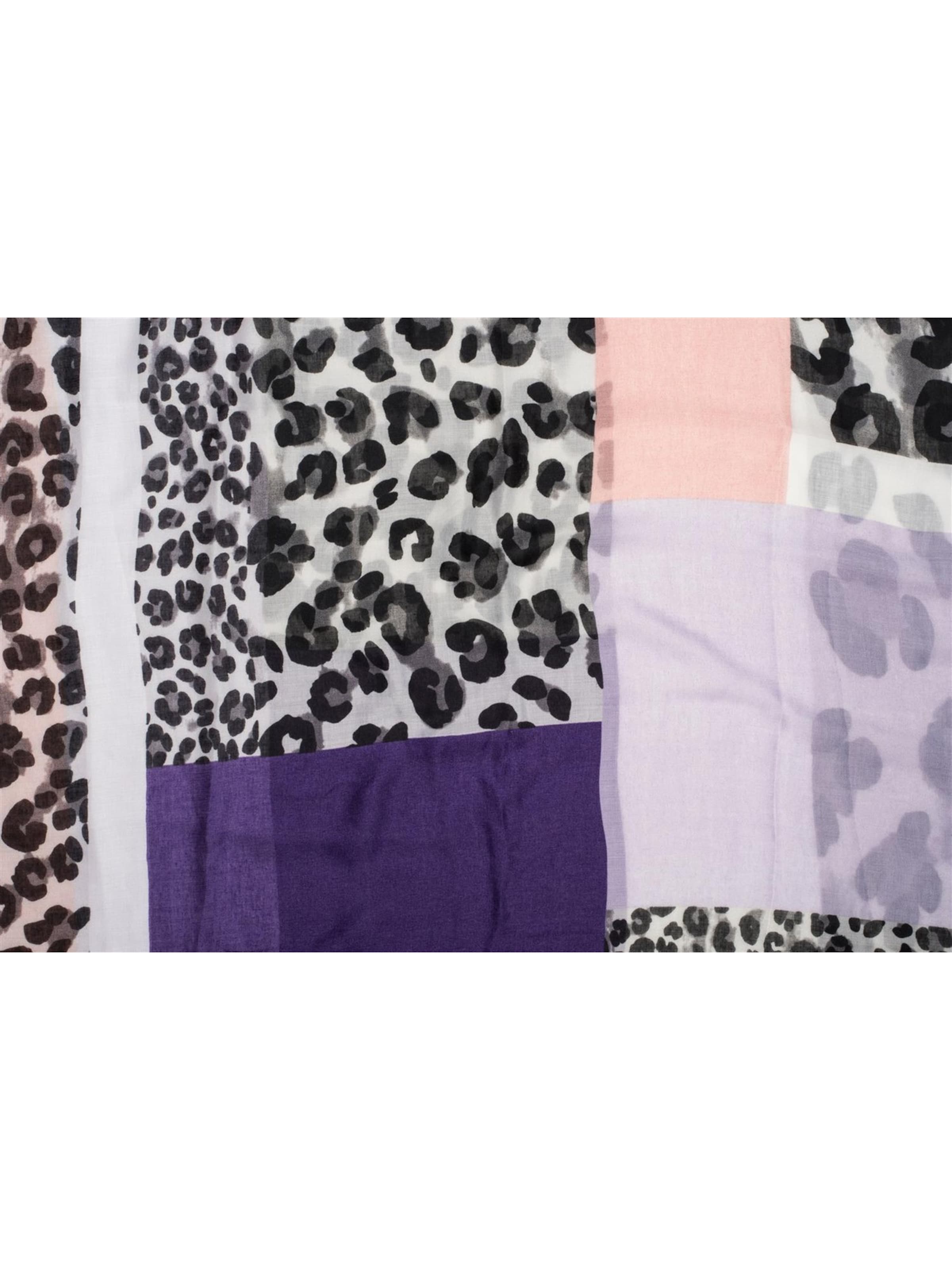 styleBREAKER Loop scarf 'Leo Loop Schal im Colour Blocking Style' in Purple
