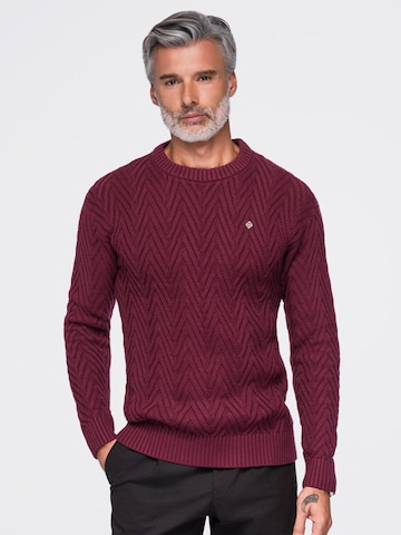 Ombre Sweater in Red: front