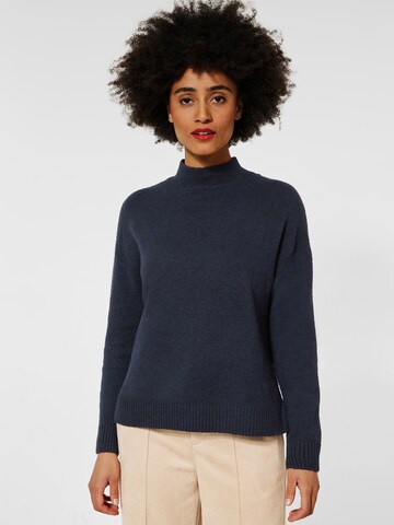 STREET ONE Sweater in Blue: front