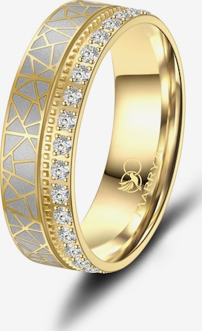 MARRYA Ring 'MARRYA ES-37 Ehering aus Edelstahl - Gold plattiert' i guld: framsida