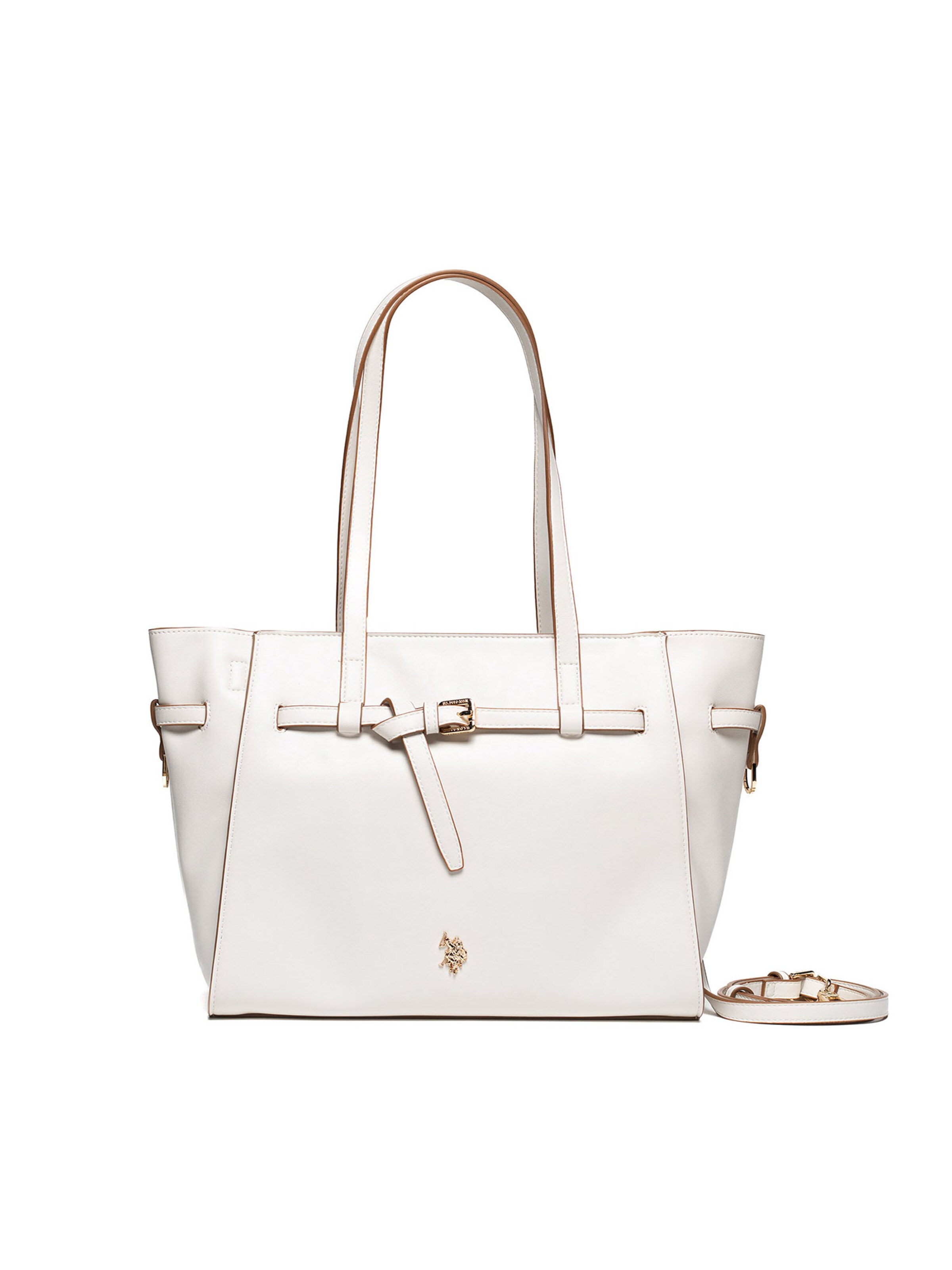 Shopper di U.S. POLO ASSN. in bianco: frontale