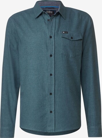 Street One MEN Button Up Shirt in Green: front