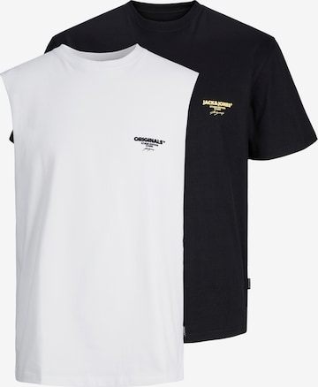 T-Shirt 'BORA' JACK & JONES en noir : devant