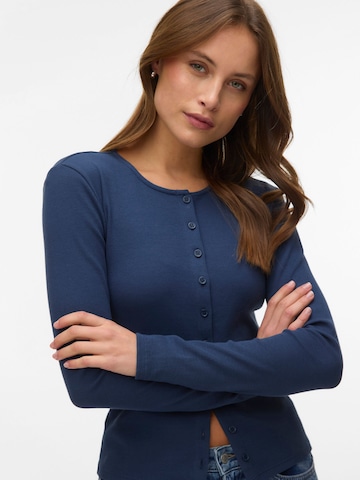 VERO MODA Gebreid vest in Blauw: voorkant