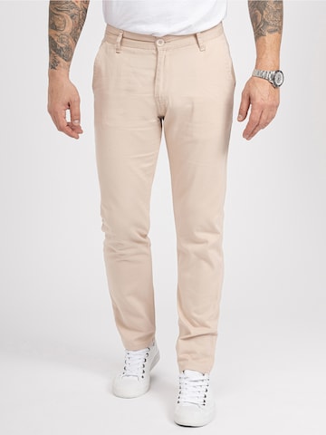 Rock Creek Regular Chinohose in Beige: Vorderseite